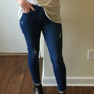 GAP true skinny ankle dark wash jeans size 26